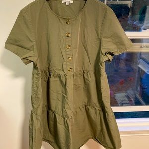 Madewell Knee-Length 3-Tiered Dress